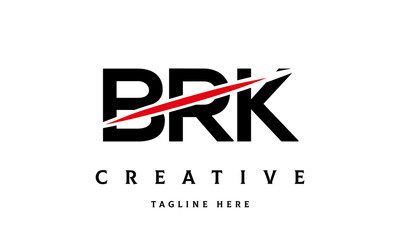 BRK creative cut three latter logo