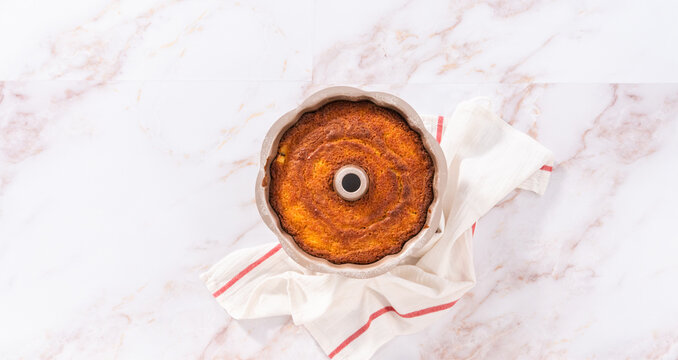 Apple Bundt Cake With Caramel Glaze