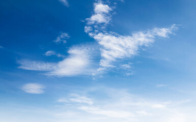 Naklejka na ściany i meble blue sky with white cloudy