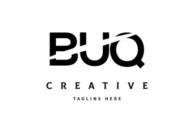 BUQ creative cut three latter logo