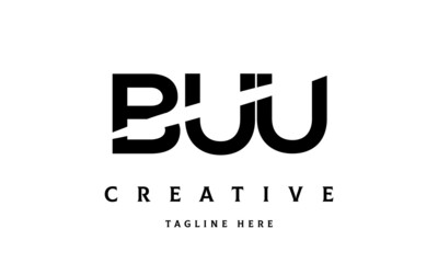 BUU creative cut three latter logo