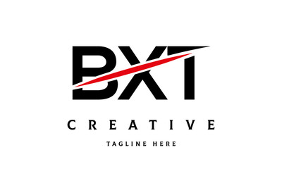 BXT creative cut three latter logo