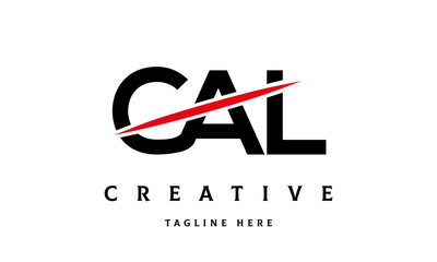 CAL creative cut three latter logo