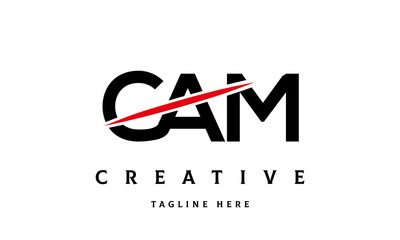 CAM creative cut three latter logo