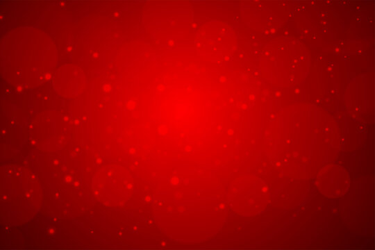 Abstract red bokeh background. Christmas background