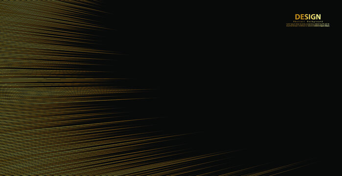 Gold line wave background.  Modern luxury concept.  Gold glitter stripes pattern. 