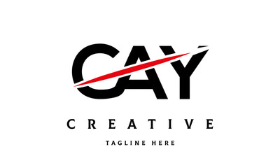 CBY creative cut three latter logo