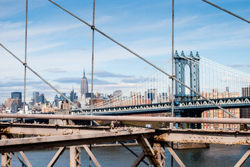 Brooklyn bridge, New York, NY, cityscape