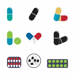 cross drugstore medical pharmacy logo illustration