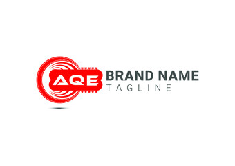AQE letter logo and icon design template