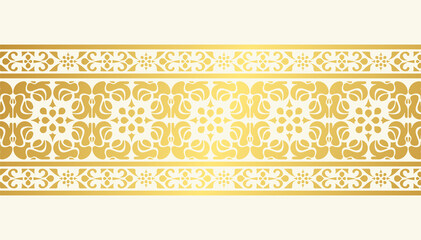 Elegant white ornamental border design