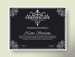 achievement certificate best award diploma design