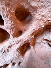 Red rocks cliff and sky landscape and nature stone outdoor geology