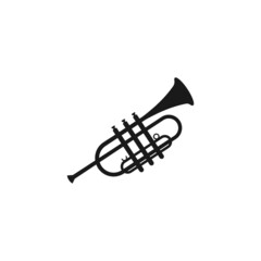 trumpet icon design template vector