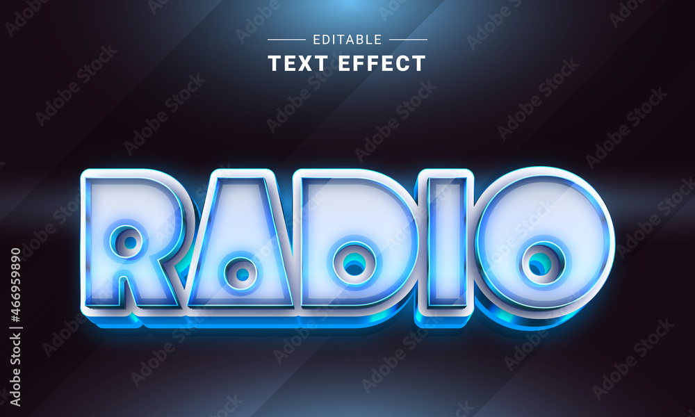 Poster editable text style effect - 3d cinematic text style theme.