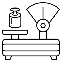 Needle Type Counter Scale Concept Vector Icon Design, Weight Measuring device Error Symbol, Mass balances Sign, calibration and Vibration Stock Illustration