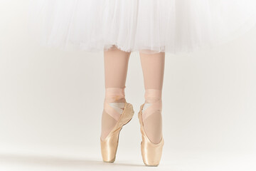 ballerina woman dance performed classical style light background