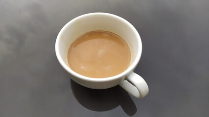 cup of coffee with milk