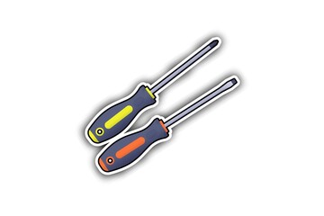 3D render illustration, Amazing picture of building tools with white blurry shadow background