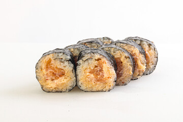 Japanese traditional roll salmon maki