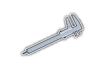 3D render illustration, Amazing picture of building tools with white blurry shadow background