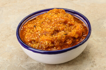 Caucasian cuisine - Mangal salad with vegetables