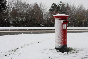 Postbox in the snow