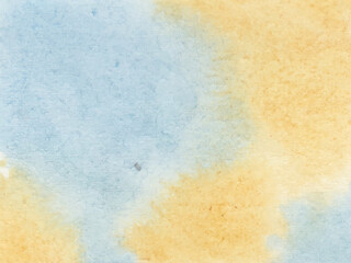 Light sky red shades and blue watercolor paper textured illustration for grunge design, vintage card, retro templates. Smooth pastel colors wet effect hand drawn canvas aquarelle background.