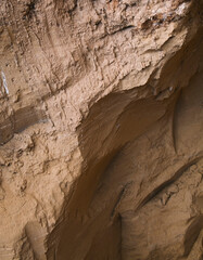 sand and stone mountain in the forest