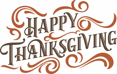 Happy Thanksgiving Day Custom Text Banner
