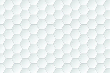 hexagonal pattern background, white hexagonal abstract background vector.Abstract white vector wallpaper with hexagon grid.