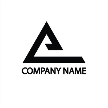 Monographic letter A alphabet icon logo 