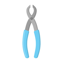 Vector cartoon dental surgical instrument.