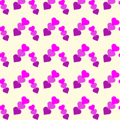 Seamless pattern with colored shapes on a light background.
