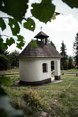 Obraz premium Chapel on Kepelske Zhuri, Sumava national park, Czech republic
