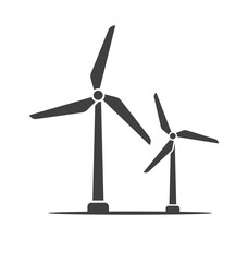 simple wind turbines icon