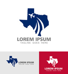 Obraz na płótnie Canvas Texas State Travel Tourism Logo Vector