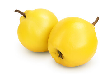 Fresh quince isolated on the white background with clipping path and full depth of field