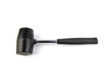 Rubber hammer isolated on white background