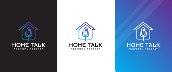 Home podcast logo design