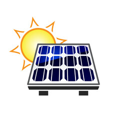 simple solar panel icon