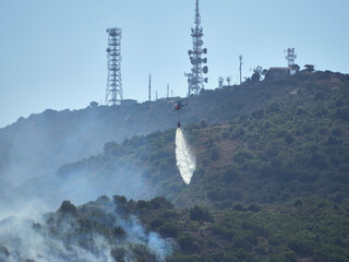 Fire fighters in the sky