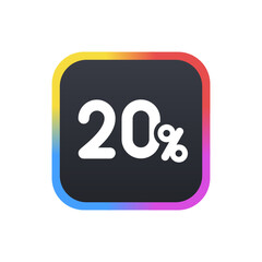 20% - Sticker