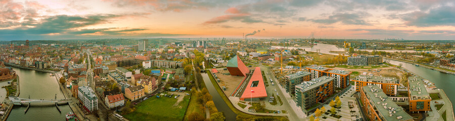 gdansk aerial panoramic view  © Jurand
