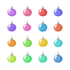 Christmas ball, bauble, New Year Concept, Greeting card or Invitation Template