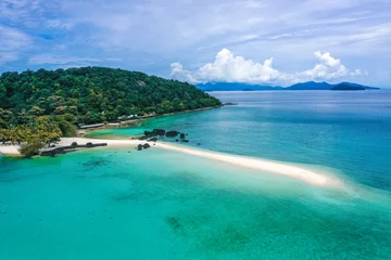 Foto op Canvas Beautiful tropical island koh Kham, white sand beach with volcanic rocks, near koh Mak, Trat, Thailand © pierrick