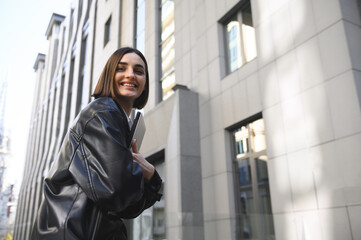 Successful confident attractive woman, business person, freelancer, entrepreneur, copywriter...