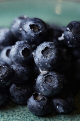 blueberries close up