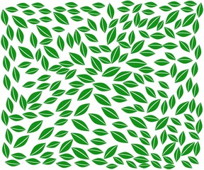 Natural green leaf background. natural green vector. Vector design illustration.
