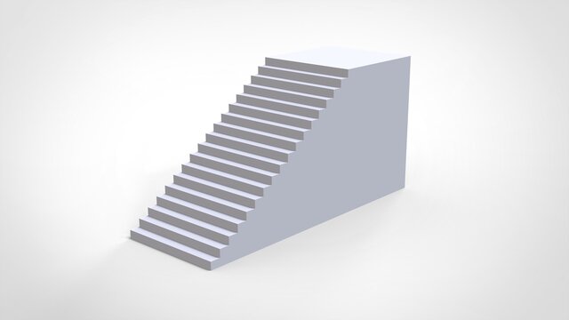 3d staircase illustration. stock image.